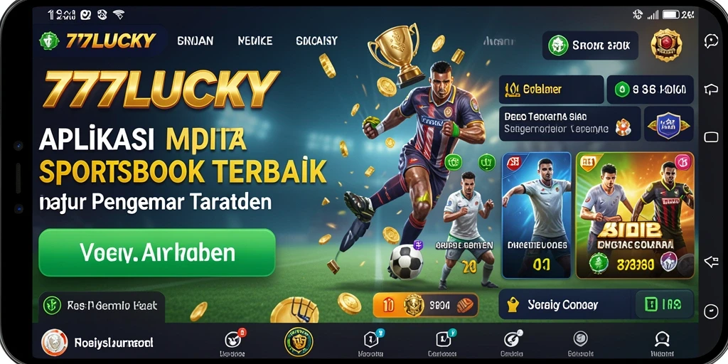 Tampilan intuitif dan gameplay menarik di aplikasi Sportsbook 777LUCKY.