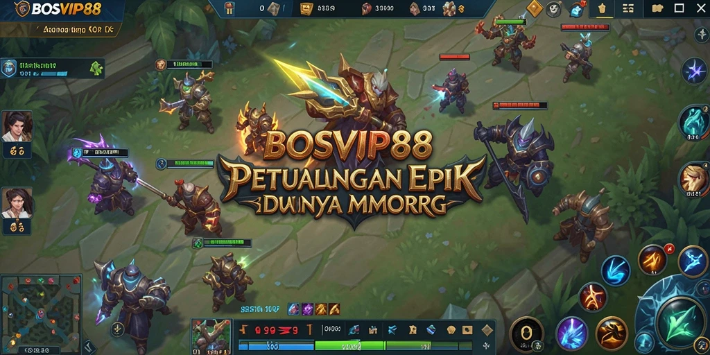Gameplay seru dan interaktif dalam BOSVIP88 MMORPG.