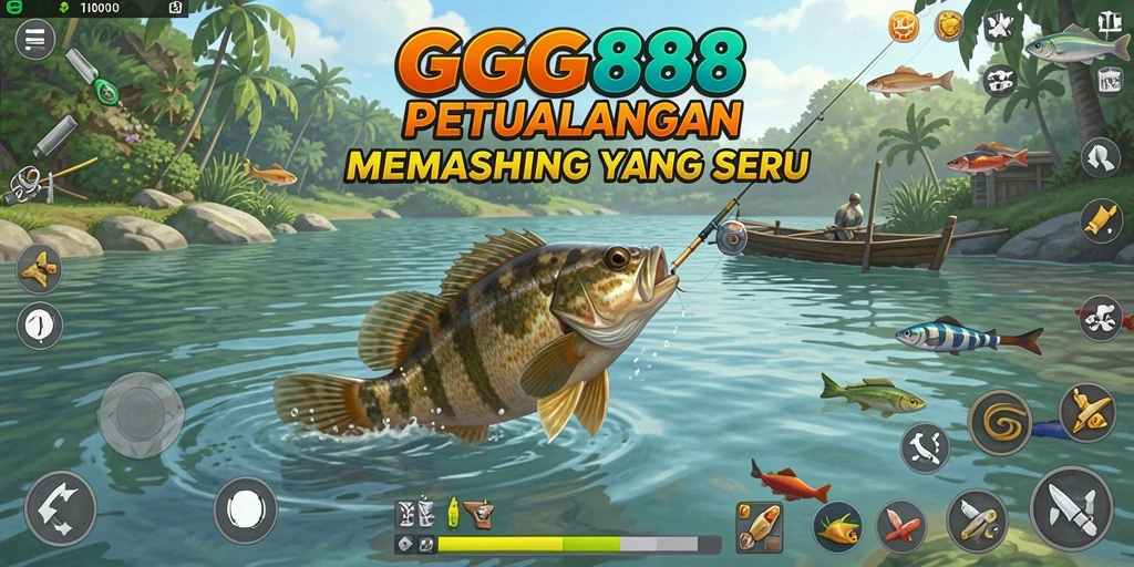 Tangkapan terbaik di GGG888 saat memancing di danau.