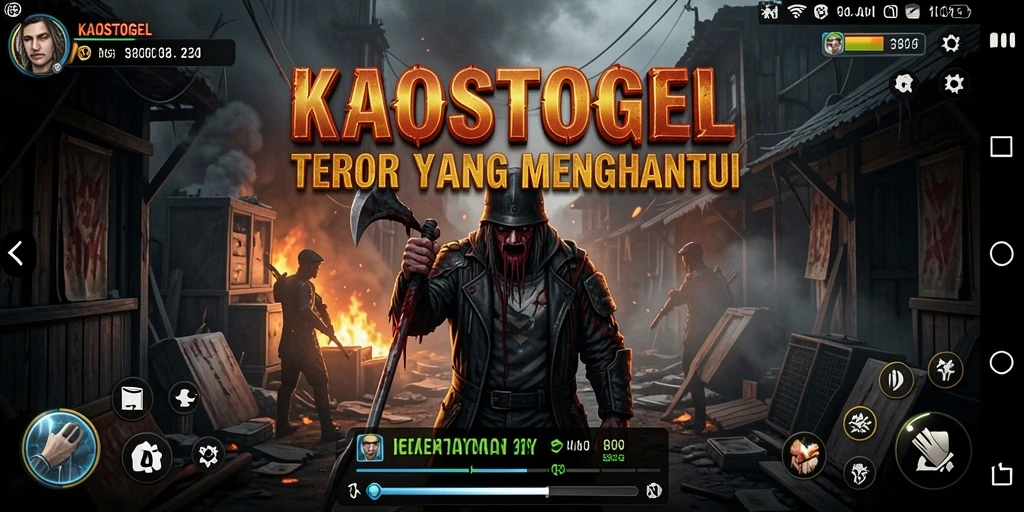 Tangkapan layar gameplay KAOSTOGEL yang mencekam dan menakutkan.