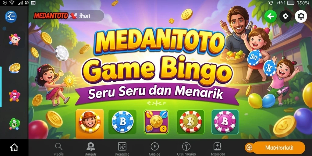 Tampilan gameplay seru di MEDANTOTO dengan angka Bingo yang menarik.