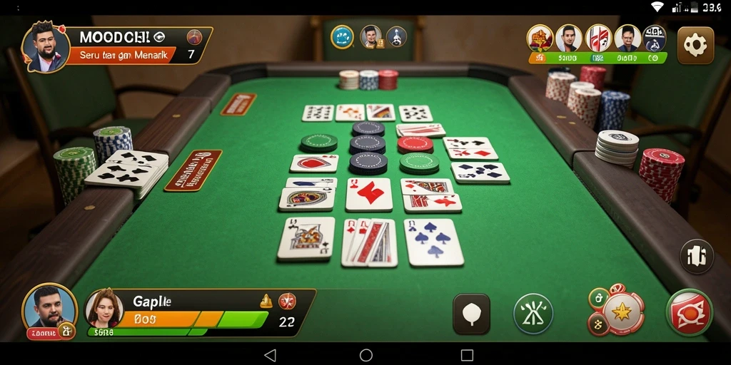Tampilan menarik dari gameplay Gaple MPOID yang seru.