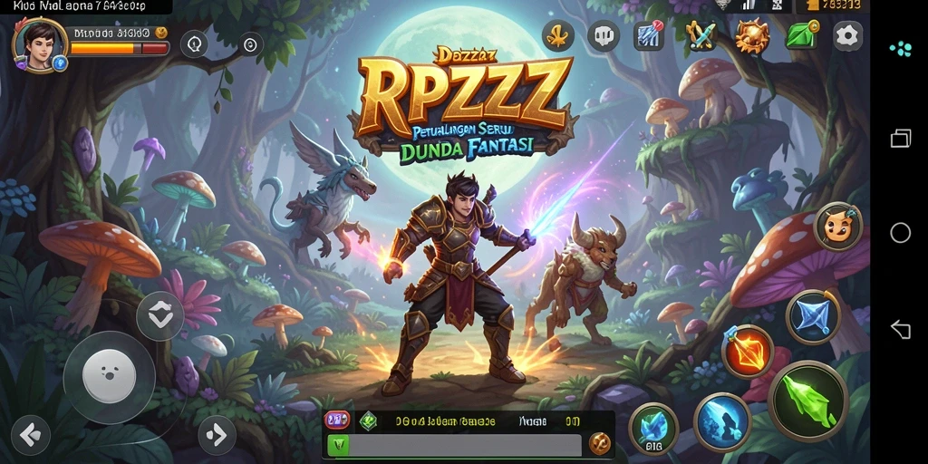 Screenshot RPZZZ menampilkan momen aksi seru dalam petualangan yang mendebarkan.