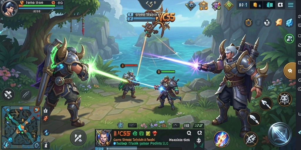 Tangkapan layar gameplay VC55 yang menampilkan strategi seru.